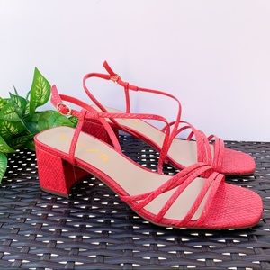 Unisa Kindal Red Snake print sandal